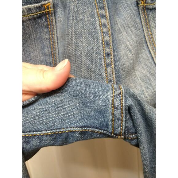 Y2k Vtg Womens Old Navy Flare Jeans Lowrise Regular Inseam 10" Bellbottom Sz 8 - Picture 11 of 12